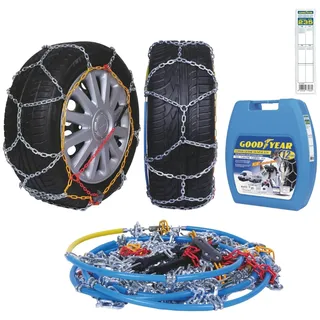 Goodyear 77933 Schneeketten 12 mm für SUV, Lieferwagen und Wohnmobil mit Selbstspannsystem, Größe 235