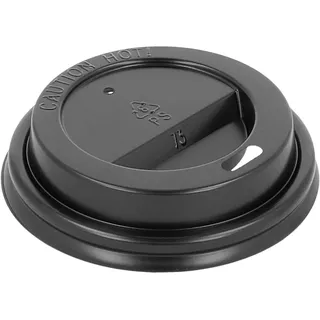 Domdeckel Für Becher 180 Ml. Schwarz Ps - 1000 Un.