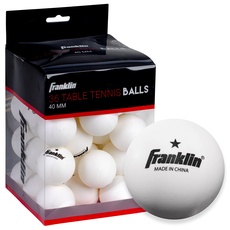 Franklin Sports Ping Pong Balls – offizielle Größe + Gewicht weiße 40 mm Tischtennisbälle – One Star Professional Tischtennisbälle – langlebige Hochleistungs-Tischtennisbälle – Weiß – 36 Stück
