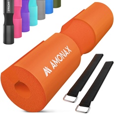 Bild langhantel polster, extra dicke nackenpolster langhantel- Barbell Pad nackenschutz für hip thrust und squat, und andere Übungen, Fitness, Krafttraining für Männer und Frauen (Orange)