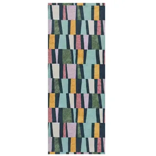 Atticgo Küchenteppich Mehrfarbig Ricci 52/200 cm , Multicolor , Textil , Grafikmuster , Rechteckig , 52x200 cm , antistatisch, rutschfeste Unterfläche, waschbar , Teppiche und Böden, Teppiche, Teppichläufer, Küchenteppiche