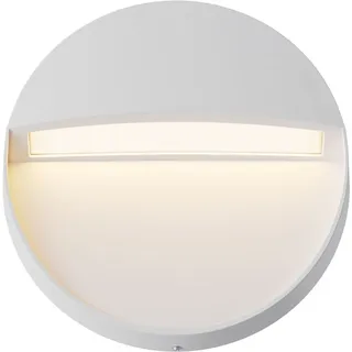 LED Außenlampe Wand Ø 12 cm klein IP54 3000 k warm weiß Haus Eingang Leuchte