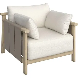 Dieter Knoll Loungesessel , Taupe, Eschefarben, Sandfarben , Holz, Textil , Esche , vollmassiv , Füllung: Polyurethan (Pur) , eckig , 100x86x97.5 cm , Reach, Oeko-Tex® Standard 100 , Bezug abnehmbar , Gartenmöbel, Loungemöbel, Lounge-Serien