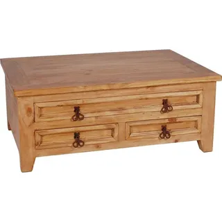 MiaMöbel Mexico Couchtisch Massivholz Pinie Mexiko Möbel Mexikanisch