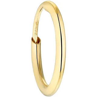 Amor Single Creole für Damen und Herren, Unisex, Gold 375 Creolen