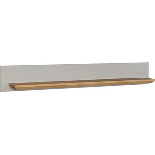 trendteam Wandboard 153 x 22 x 22 cm Hellgrau/Eiche