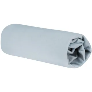 roba Spannbettlaken Lil Planet 40 x 90 – 45 x 90 - Baby Bettlaken für Stubenwagen und Wiegen - Bio Baumwolle - GOTS und Oeko-Tex Standard 100 - Hellblau