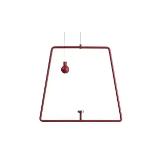 Deko-Light 930628 Mechanisches Systemzubehör, Pendel für Magnetleuchte Miram Rot, Breite: 205 mm