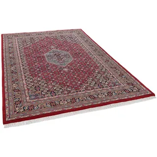 Orientteppich THEKO "Benares Bidjar" Gr. 2, rot, B:70cm H:12mm L:140cm, Schurwolle, Teppiche, Orientteppich, reine Wolle, handgeknüpft, mit Fransen, auch als Läufer