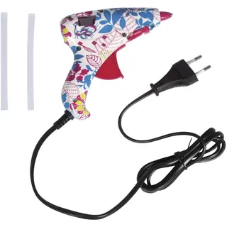 Rayher Heissklebepistole, Mini-Heißklebepistole, Flower Power, mit Kabel