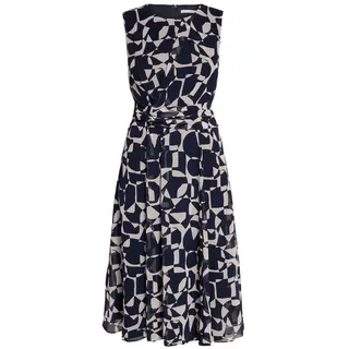 Betty & Co Chiffonkleid Sommerkleid Blau/Nature 44