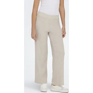 Hose Wide Leg elastische Taille Regular Fit | L - Beige