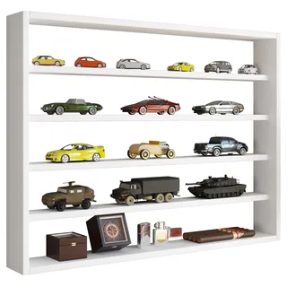 VCM Wandregal »Holz Wandregal Wandvitrine Regal Deko Osado L«, weiß