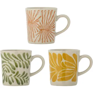Bloomingville Fauni Tasse 0,205 l Gelb 3 St.