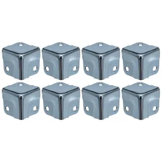 HMF 14965-09 Eckenschutz für Koffer 8 Stück 18 x 18 x 18 mm | Silber verzinkt