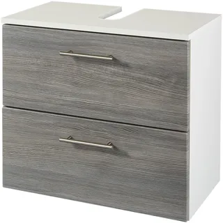 WELLTIME Waschbeckenunterschrank Trento 60 x 54 cm Silber