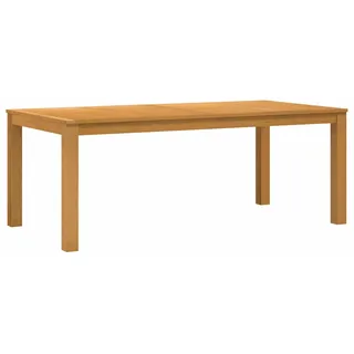 vidaXL Esstisch 200 x 100 x 75 cm Massivholz Eiche Natur Rechtwinklig - Braun