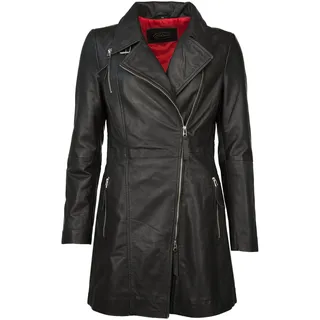 Kurzmantel JCC "Ledermantel MPJ-380", Damen, Gr. 38, schwarz, Obermaterial: 100% Lammnappaleder LANA. Futter: 100% Polyester PES., Mäntel Kurzmantel