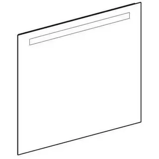 Geberit Option Basic Square Lichtspiegel Beleuchtung oben, 80 x 70 cm