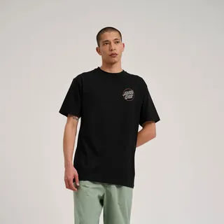 T-Shirt SANTA CRUZ "WOOTEN DUO T-SHIRT", Herren, Gr. M, schwarz, Obermaterial: 100% Baumwolle, Shirts T-Shirt