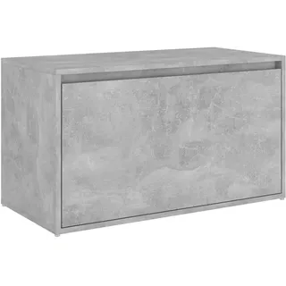 Flurbank 80x40x45 cm Betongrau Holzwerkstoff