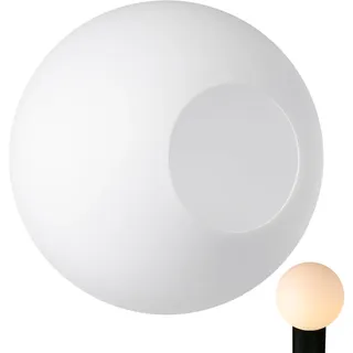 Garneck Opalglas Lampenschirm Kugel 15 Cm - Rundes Glas Für Leuchten Als Ersatz - Eleganter Lampenschirm in Weiß Für Stilvolle Beleuchtung Ideal Für Pendelleuchten Und Tischlampen