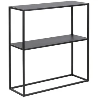 Mid.you Konsolentisch , Schwarz , Metall , eckig , 79.5x80.5x26 cm , Wohnzimmer, Wohnzimmertische, Konsolentische