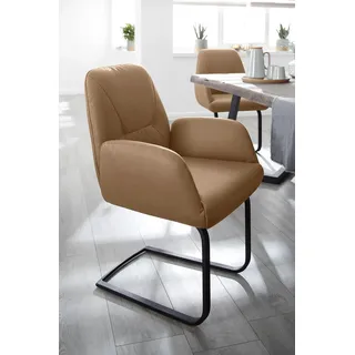 W.SCHILLIG Freischwinger »ole« () Gestell in Schwarz pulverbeschichtet, braun