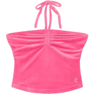 Juicy Couture Damen Neck Holder figubetontes T Top Oberteil mit Applikationen versch. Farben Trägershirt/Cami Shirt, HOT PINK, S
