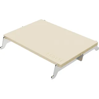 Skotti Stone Pizzastein mit Halter - Beige