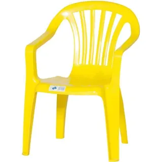 KINDERSESSEL Gelb Kinderstuhl Garten Stapelbar KINDER klein Möbel Terrasse