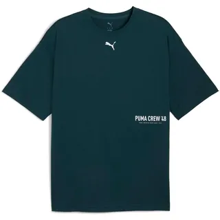 Puma Unisex M Graphic Oversize Tees, Grünes Gelände, XL EU