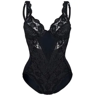 Sassa Damen Body 00904, Einfarbig, Gr. 90B, Schwarz (Schwarz 00500)