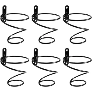 FutureHight Packung mit 6 An der Wand Montierten Wein Regalen - Rot Wein Flaschen Display Halter mit Schrauben, Metall Wein Regal Organizer