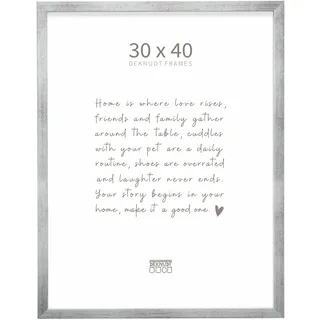 Deknudt Frames Bilderrahmen modern/silber 30x40 cm 2 St.
