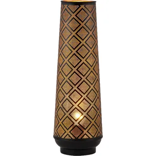 Orientalische Deko Stehlampe Tischlampe Lampe Qantas Gross Schwarz - Schwarz, Gold