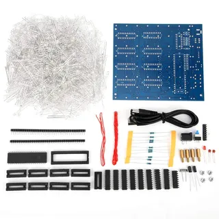 3D LED Cube Bausatz DIY Kit, 8 x 8 x 8 cm Würfel Leiterplatte Licht, Lichtwürfel Für Kreative Geschenke Manuelle Elektronische Montage Enthusiasten