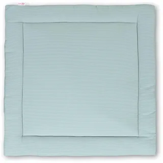 babybay Krabbeldecke 120x120 cm Waffelpiqué, zartblau