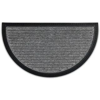 Astra Türmatte Border Star 40 cm x 70 cm halbrund Silber