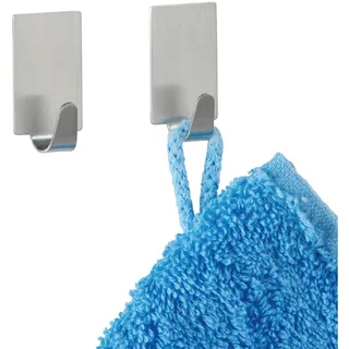 Wenko Strip-it Handtuchhaken Edelstahl matt 4er Set