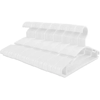 GoodtoU Baby-Kleiderbügel aus Kunststoff, für Kleidung, Kleinkinder, 100 Stück, Kleiderbügel für Babys, Kinder, Kleinkinder, Weiß