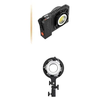 Bundle of Professionelles LED-Dauerlicht | Bi-Color | 100W | LUX-Serie + Rollei LUX Bowens-Adapter