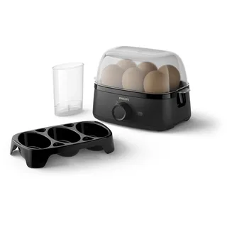 Philips Eierkocher 3000-Serie, Familiengröße, bis zu 6 Eier (weich, mittel, hart,