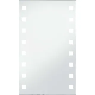 Badezimmer-Wandspiegel mit LEDs 60x100 cm - Silber