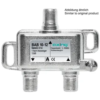 Axing BAB10-20 1-fach Abzweiger, 20 dB, 5 - 1006 MHz, Bauform 01 BAB01020 BAB 10-20