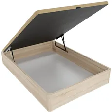 Somnia Descanso Aufklappbares Bett aus Holz, hohe Kapazität, Schublade Dicke 30 mm, verstärkter und atmungsaktiver Deckel (inkl. Werkzeug), Cambria, 90 x 190
