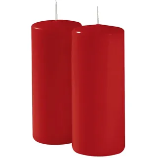 Cereria Di Giorgio risthò Stumpenkerzen 15 cm rot 6 St.