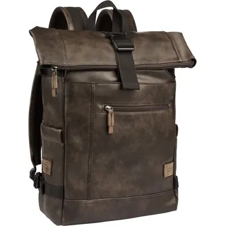 CAMEL ACTIVE Herren Rucksack mit strukturierter Optik Braun, Menswear-L