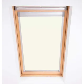 Bloc Blinds Bloc Skylight Rollo 1 (55/78) für Fakro Dachfenster Blockout, weiß