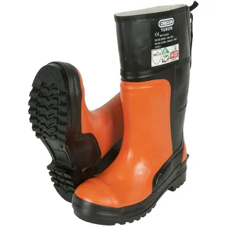 Oregon Yukon Kettensägen-Schnittschutz-Gummistiefel aus Naturkautschuk, mit Stahlkappen (Größe 44)